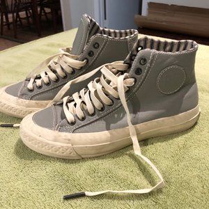 P.F. Flyers leather high top sneakers size 4.5 men/6 women